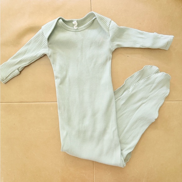 💜$20 FLASH SALE💜 Quincy Mae Organic Cotton Sage Green Gown OS - Picture 1 of 3